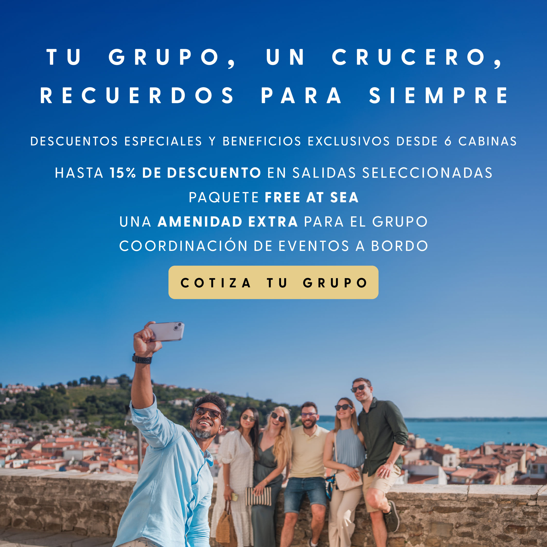 Tu grupo, un crucero, recuerdos para siempre - Norwegian Cruise Line Chile