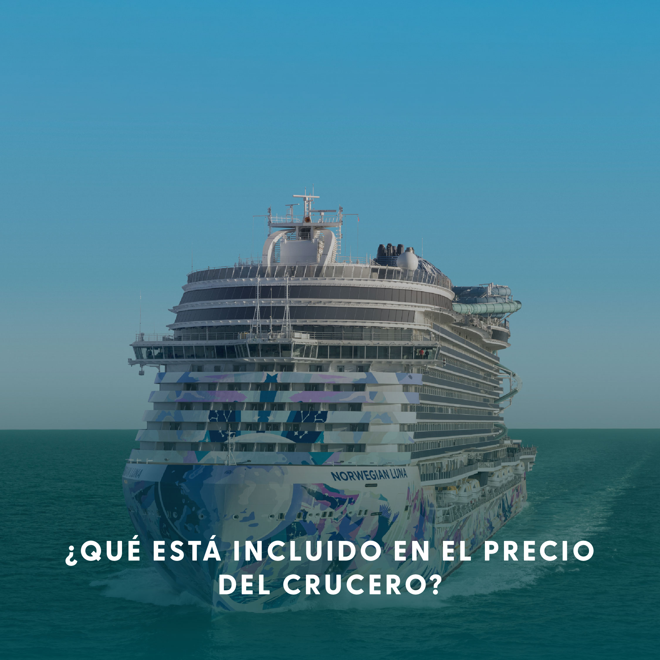 ¿Qué está incluido en el precio del crucero?